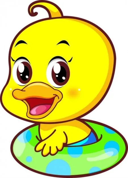 Ilustración pato lindo. pequeña historieta amarilla | Descargar ...