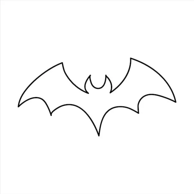Ilustración de vector de murciélago negro arte de halloween con postal de  impresión de diseño de fondo aislado | Vector Premium