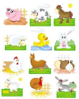 ilustraciones de animales de la granja, hechas totalmente en ... ilustraciones de animales de la granja, hechas totalmente en ...