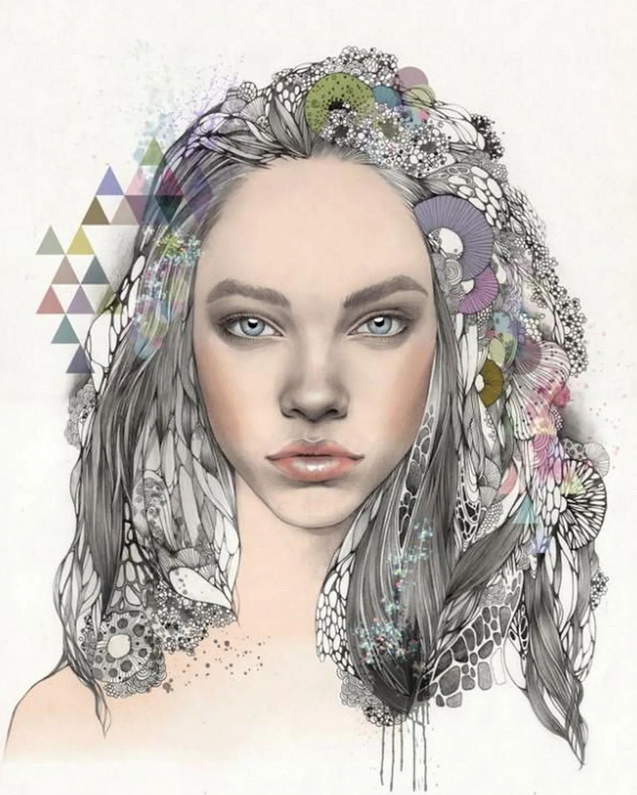 Ilustraciones Artísticas, Caras de Mujeres | Pinturas al Óleo Ilustraciones Artísticas, Caras de Mujeres | Pinturas al Óleo