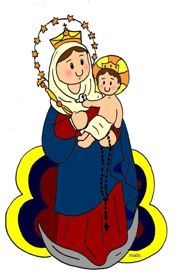 Mis ilustraciones: Nuestra Señora de Chiquinquirá