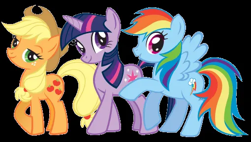 Image - Applejack, Twilight Sparkle and Rainbow Dash.png - My ...
