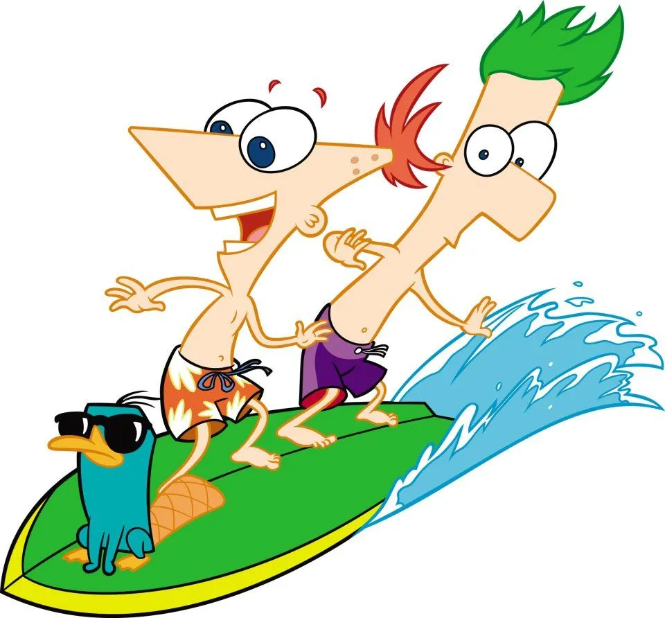Image - Ferb, Perry and Phineas surfing.jpg - Phineas and Ferb ... Image - Ferb, Perry and Phineas surfing.jpg - Phineas and Ferb ...