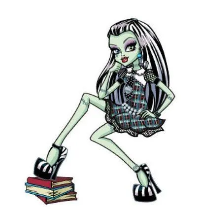 Image - Frankie on books.jpg - Monster High Wiki
