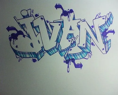 3 Image Graffitis de Nombres (Javier, Ivan, Ismael) || Graffiti ...