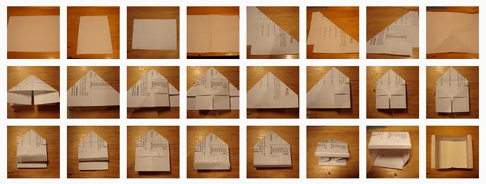 Como hacer una cajita de papel facil - Imagui