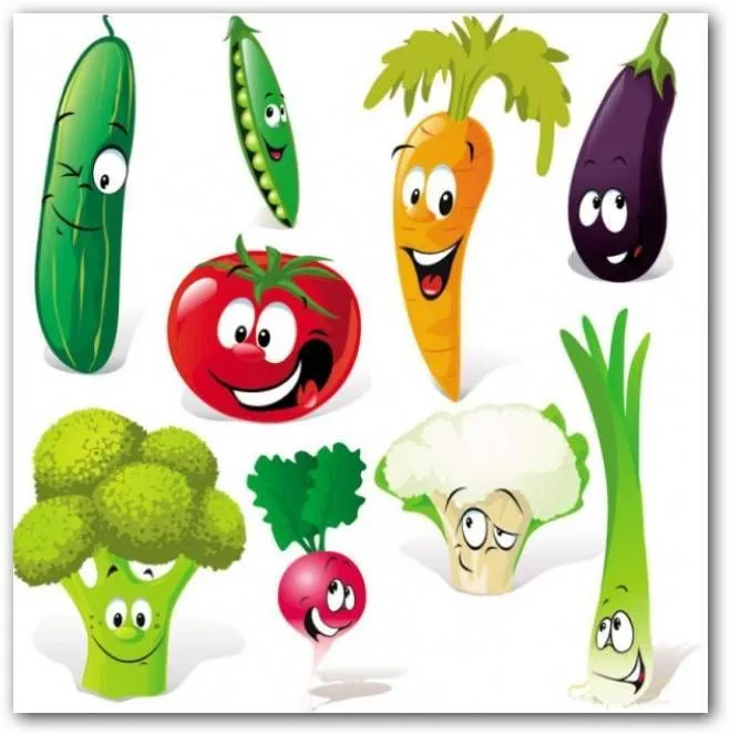 dibujos de frutas y verduras a color - Buscar con Google | DIBUJOS ...