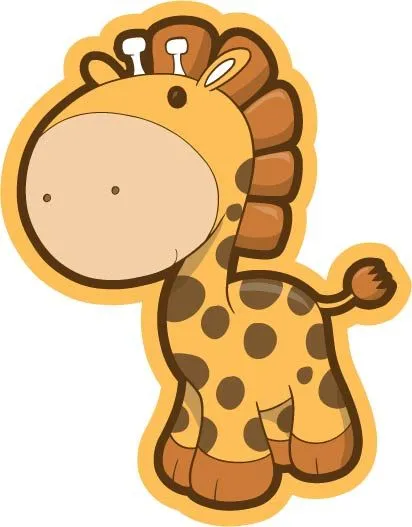 Dibujos de jirafas bebé - Imagui
