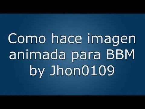 COMO HACER UNA IMAGEN ANIMADA PARA PING, - Youtube Downloader mp3