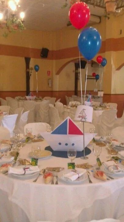 Centros de mesa para baby shower marinero - Imagui