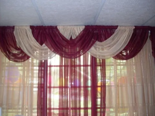 Imagen cortina con cenefa entrelazada - grupos. | cortinas | Pinterest