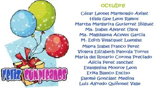 Cumpleaños | Sociales, Educación Inicial No Escolarizada, Jalisco ...
