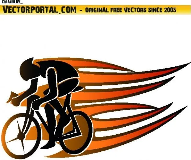 Imagen del deporte ciclista dinámico | Descargar Vectores gratis