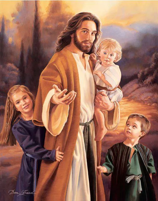 Jesucristo con los niños - Imagui