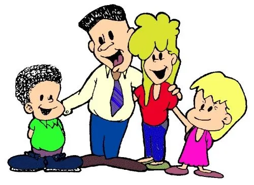 Familias felices dibujos - Imagui