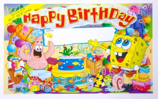Imagen de feliz cumpleaños con bob esponja - Imagui