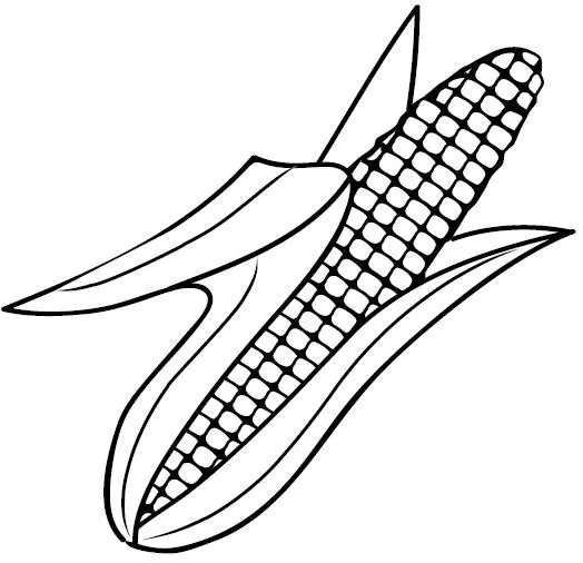 Dibujo para colorear de maiz - Imagui