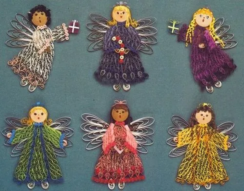 Imagen Ahi les mando estos angelitos en filigrana - grupos ...
