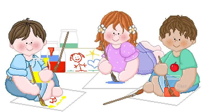 Niños dibujando