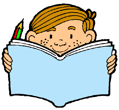 Dibujo para colorear niño leyendo - Imagui