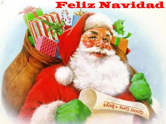 Imagen Papa Noel con lista regalos: mejor Imágen Papa Noel