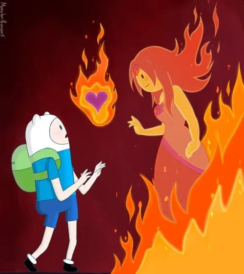 Imagen - Princes flama y finn.jpg - Hora de aventura Wiki Imagen - Princes flama y finn.jpg - Hora de aventura Wiki