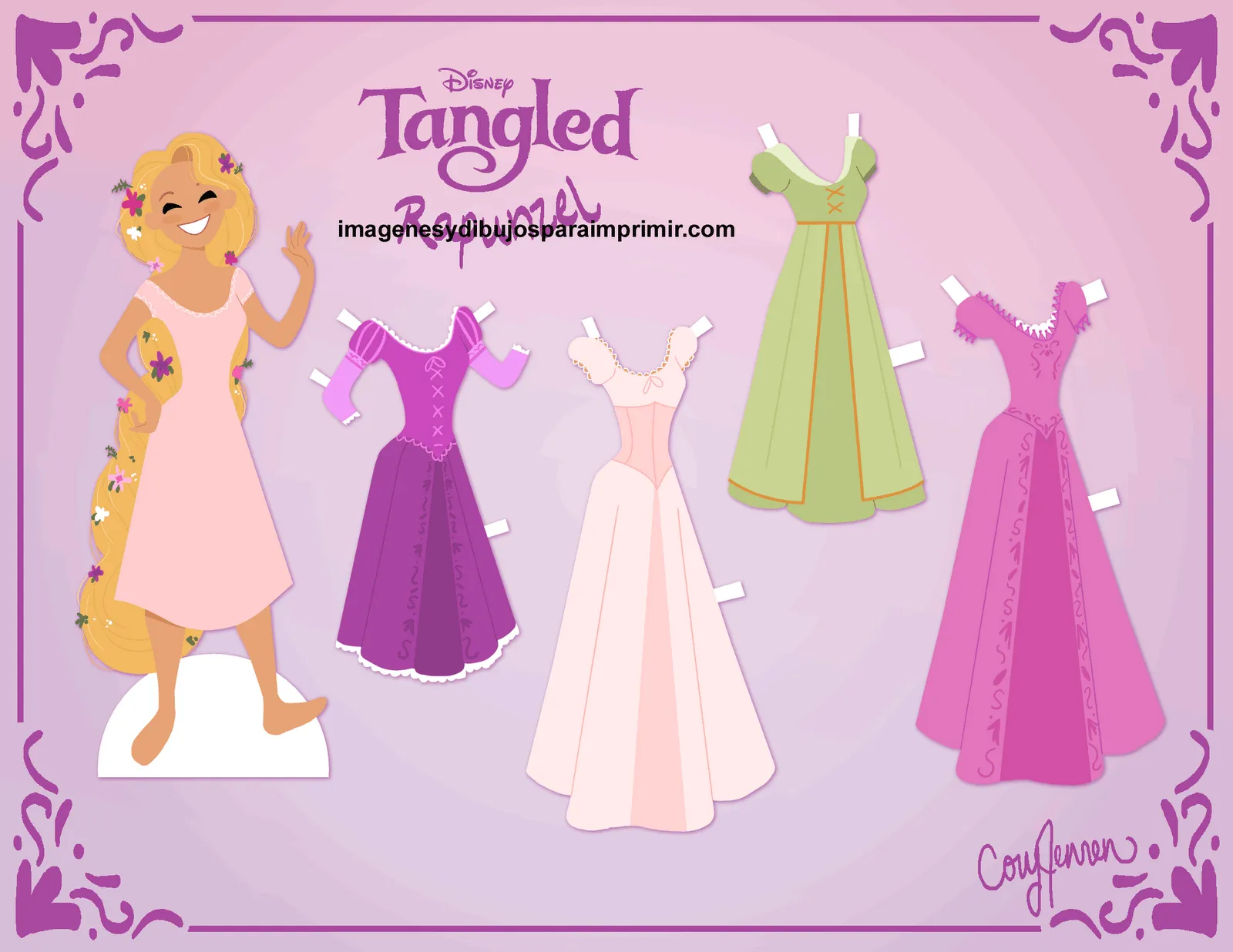 Recortar imagen de Rapunzel de Enredados - Imagenes y dibujos para ...