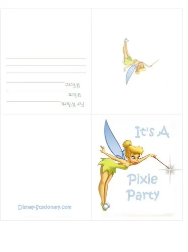 Imagen Tarjeta de invitación Tinkerbell o campanita - grupos ...