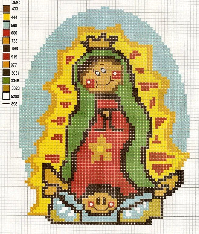 Virgen de Guadalupe | Aprender manualidades es facilisimo.