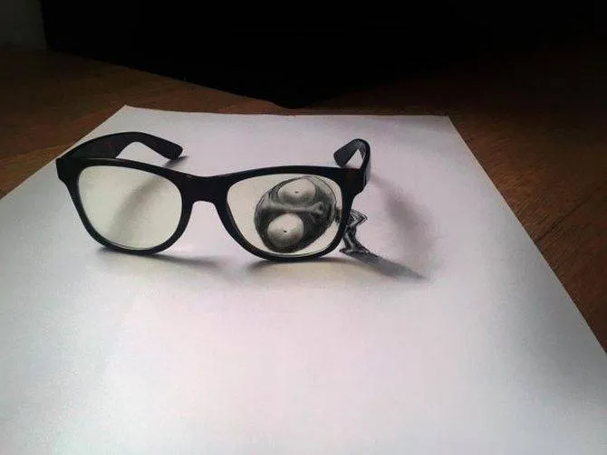 increíbles ilusiones ópticas en 3D , todas con un lápiz normal ...