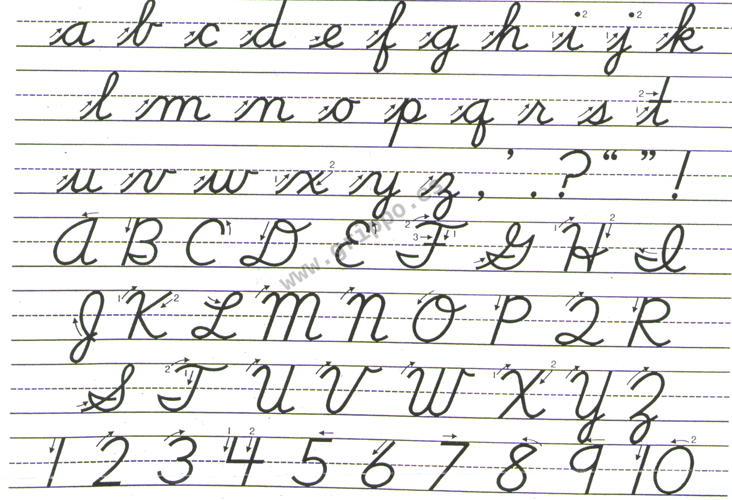 Abecedario en letra cursiva en mayuscula y minuscula - Imagui