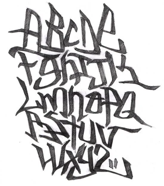 Letras en graffiti chidas abecedario - Imagui