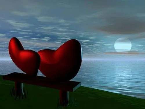 Corazones de amor en 3D en movimiento - Imagui