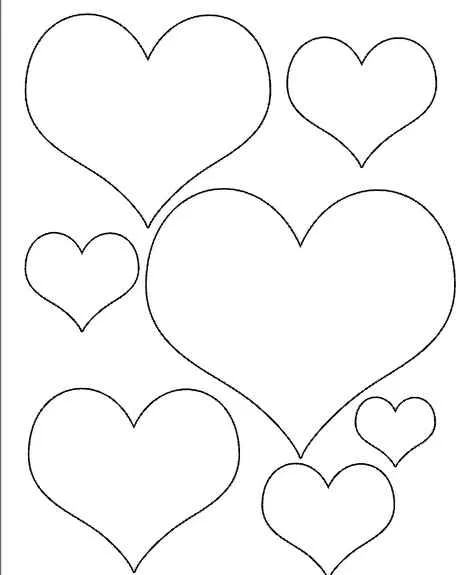 Dibujos para colorear de corazones con frases - Imagui