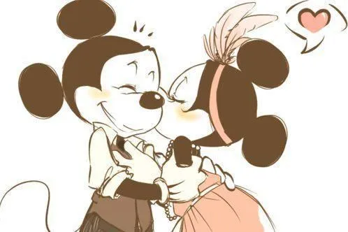 Minnie y Mickey Mouse de amor - Imagui