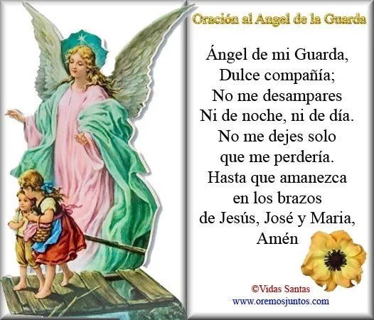 Imágenes de ángeles de la guarda con oración | Descargar imágenes ...