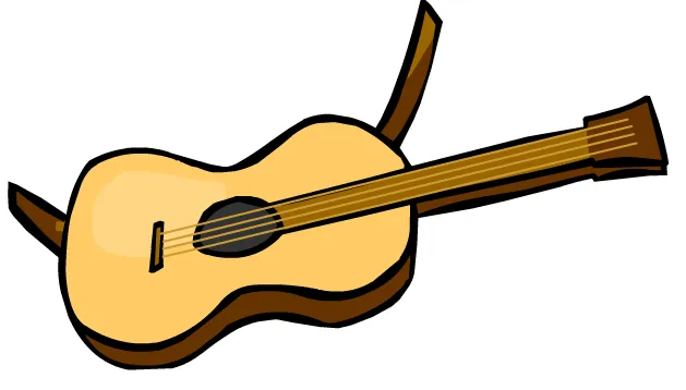 Imagenes de una guitarra animada - Imagui