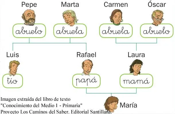 Un ejemplo de como hacer un arbol genealogico - Imagui