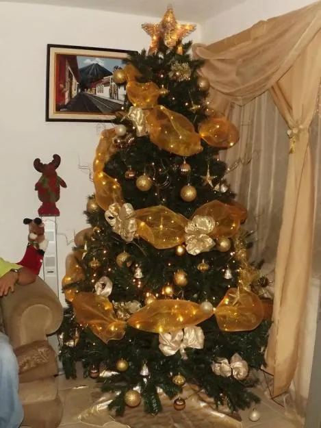 Lindos árboles de navidad dorados - Paperblog