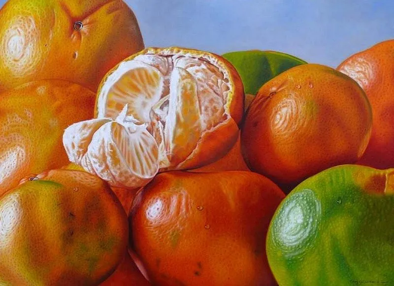 Imágenes Arte Pinturas: Cuadros de bodegones de frutas tropicales
