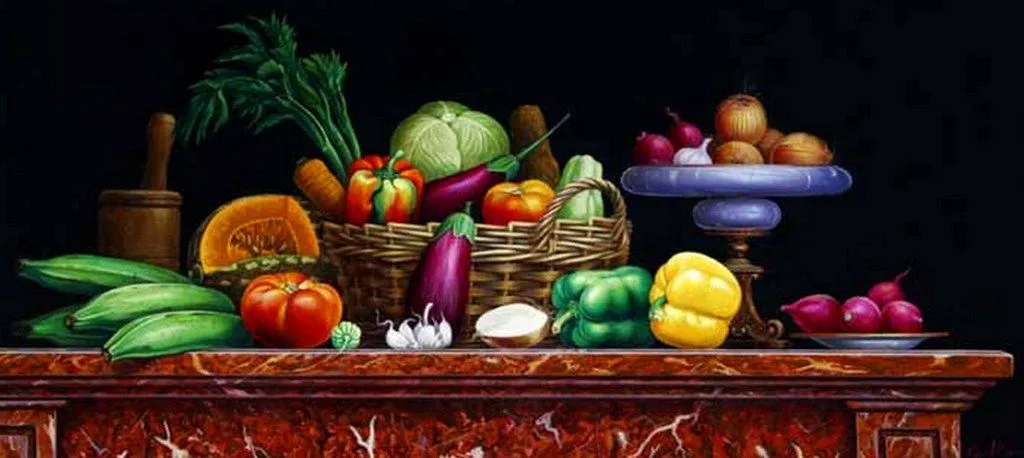 Imágenes Arte Pinturas: Bodegones con Frutas y Verduras