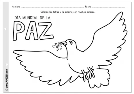 Imagenes Para Colorear De Paz En Venezuela | Efemérides en imágenes