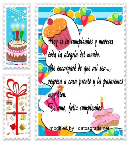 Postales Y Frases Bonitas Para El Cumpleaños De Mi Esposo ...
