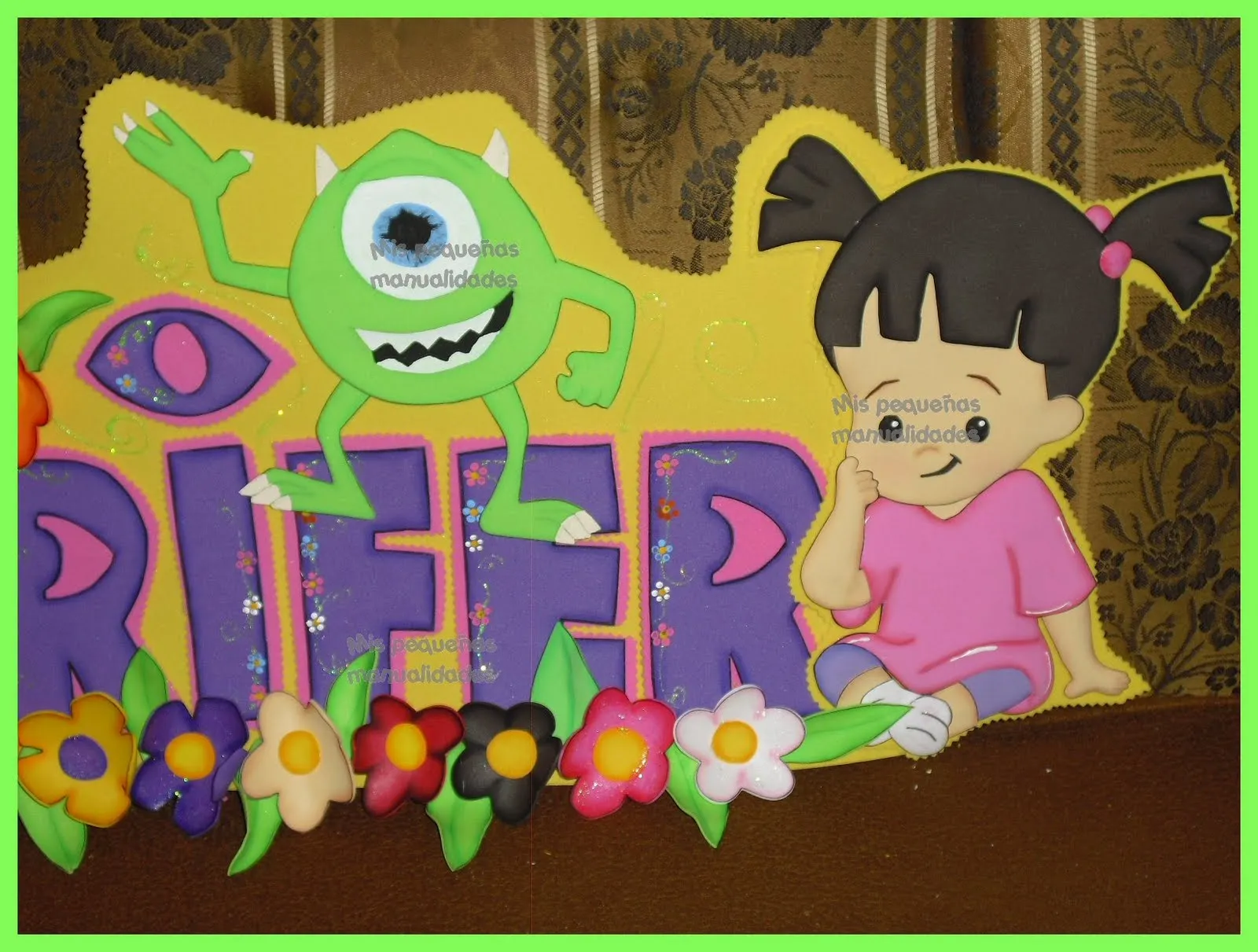 mis pequeñas manualidades: nombre decorado monsters inc mis pequeñas manualidades: nombre decorado monsters inc