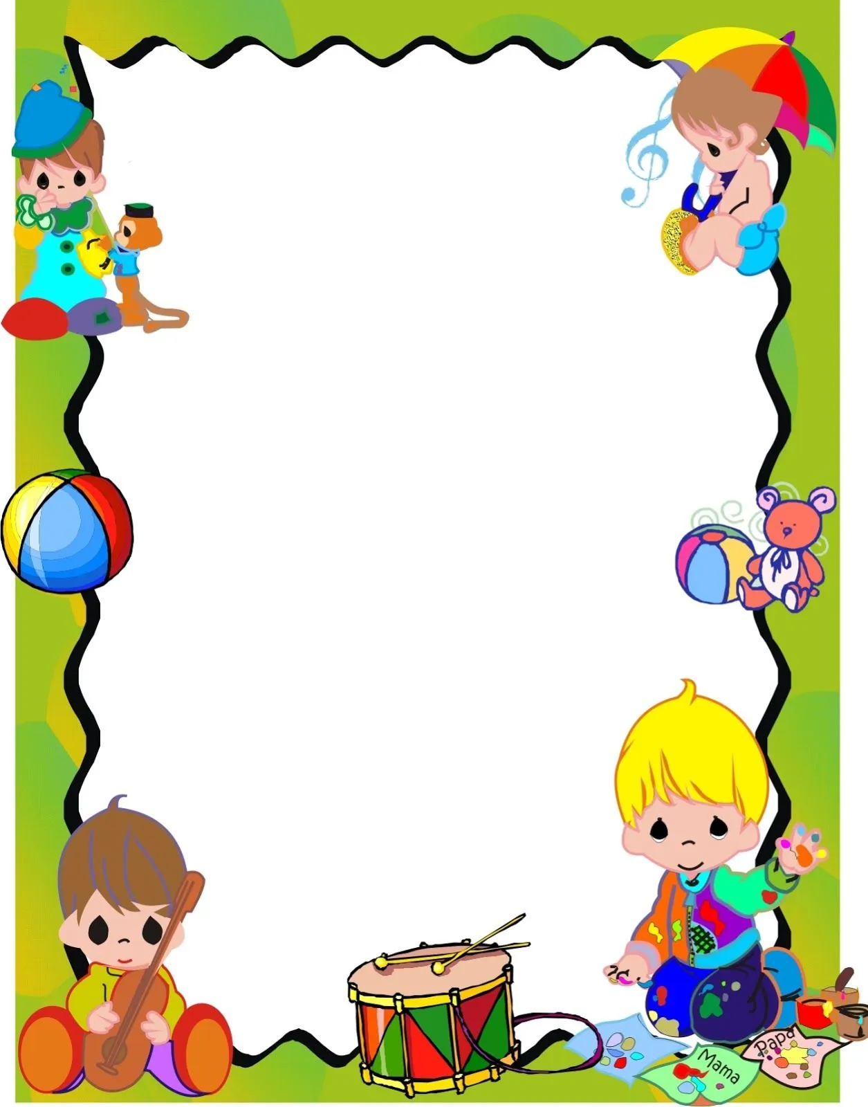 Imagenes de bordes para caratulas para niños - Imagui