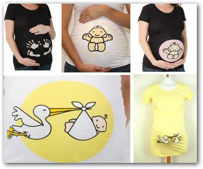 Fotos o Imágenes | Remeras para embarazadas con cigüueñas ...