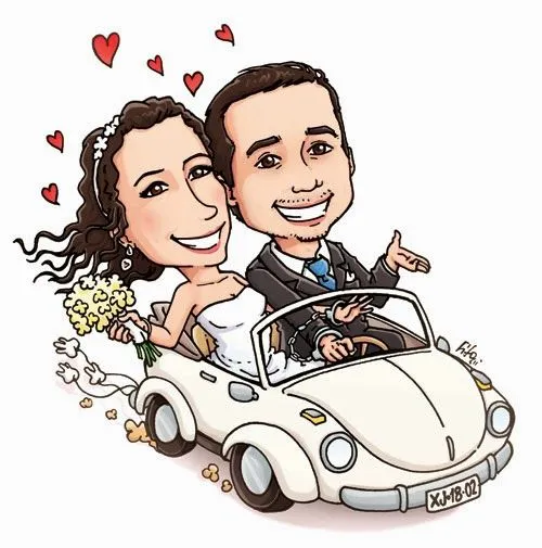 Imagenes de novios enamorados en caricatura - Imagui