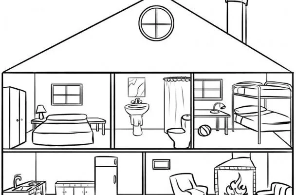Imagenes de casas completas por dentro para dibujar - Imagui
