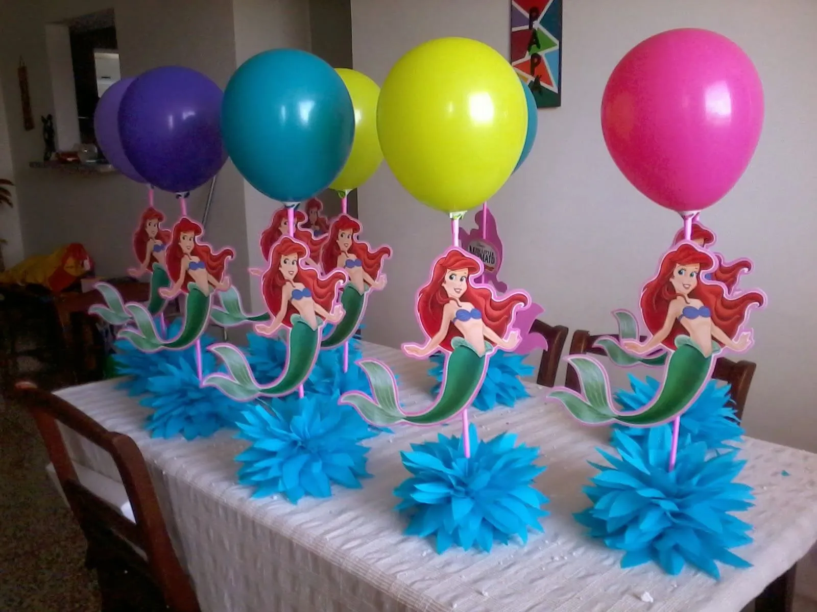 Decoración del cumpleaños de la sirenita - Imagui