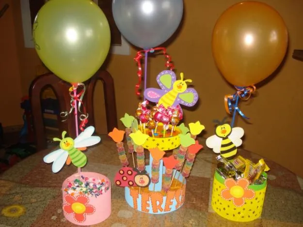 Centro de mesa para cumpleaños de nenas - Imagui